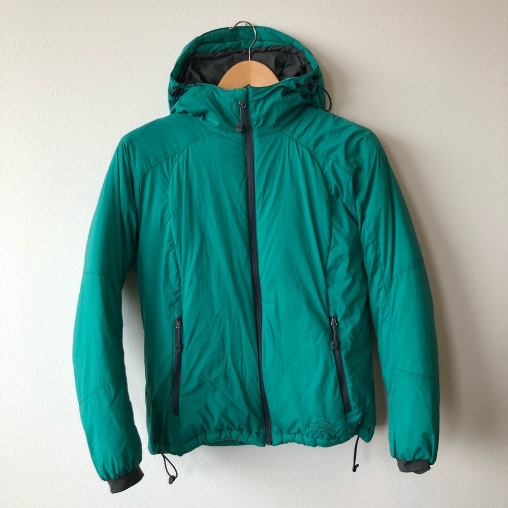 L.L. Bean teal insulated jacket
